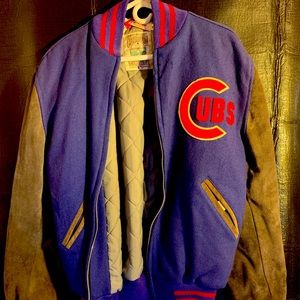 Chicago Cubs Varsity Jacket Mens Medium